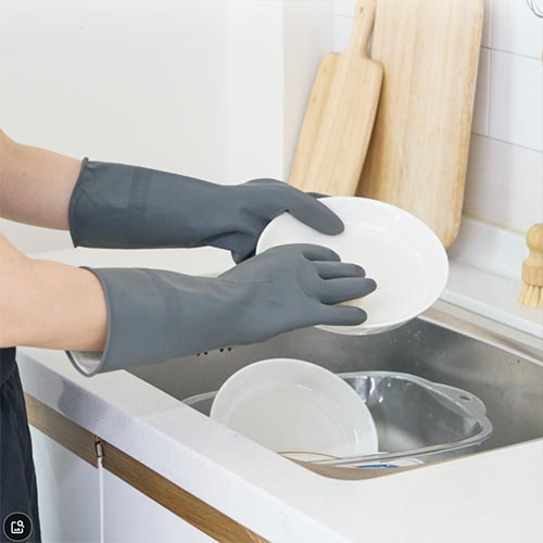 국내산 천연 라텍스 찐한국 고무장갑(대) 4세트